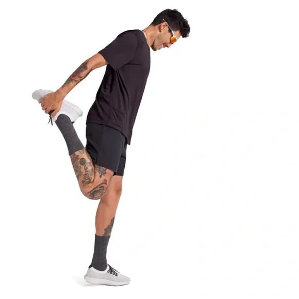 AllBirds Natural Run Graphic Tee in Black